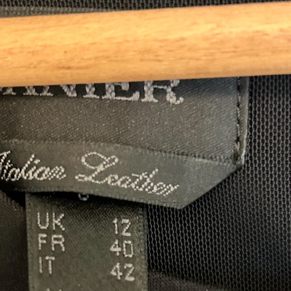 Danier Shift leather panel dress size 8 (12 UK) Italian leather made in 🇨🇦EUC - Picture 9 of 16